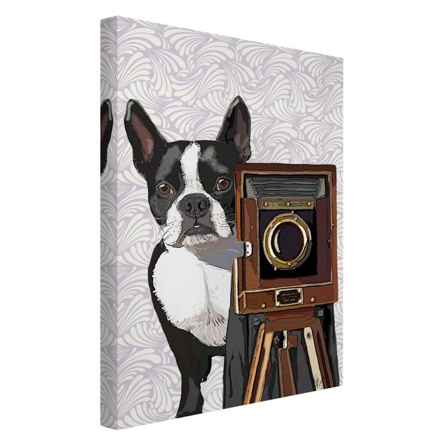 Canvas schilderijen Wildlife Photographer Terrier