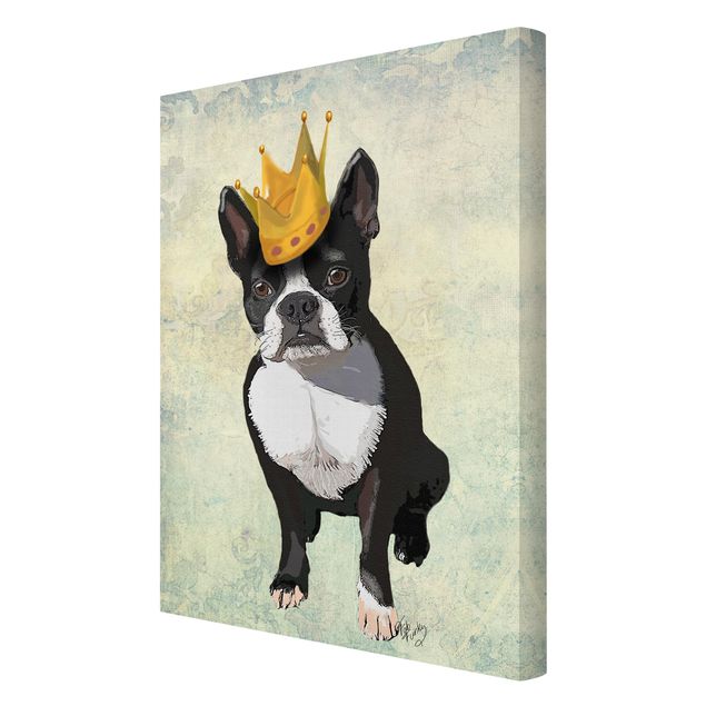 Canvas schilderijen Animal Portrait - Terrier King