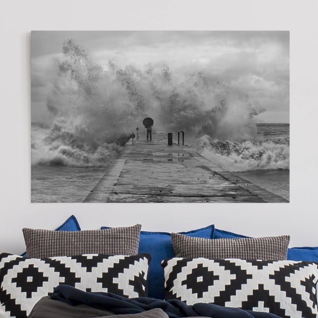 Canvas schilderijen Roaring Ocean