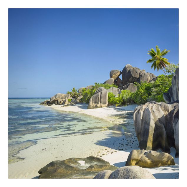 Canvas schilderijen Dream Beach Seychelles