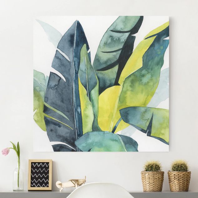 Canvas schilderijen Tropical Foliage - Banana