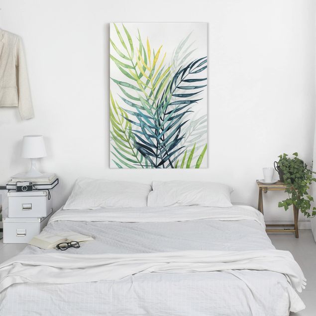 Canvas schilderijen Tropical Foliage - Palme