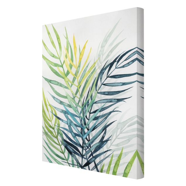 Canvas schilderijen Tropical Foliage - Palme