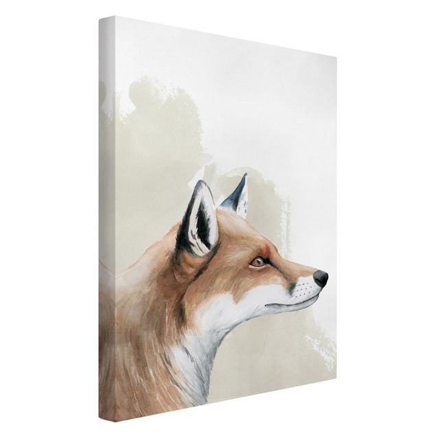 Canvas schilderijen Forest Friends - Fox