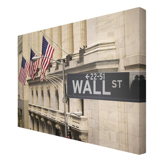 Canvas schilderijen Wall Street