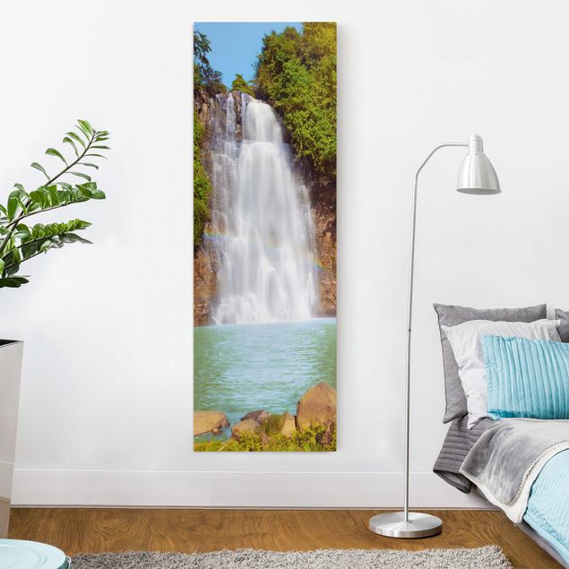 Canvas schilderijen Waterfall Romance