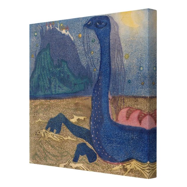 Canvas schilderijen Wassily Kandinsky - Moon Night
