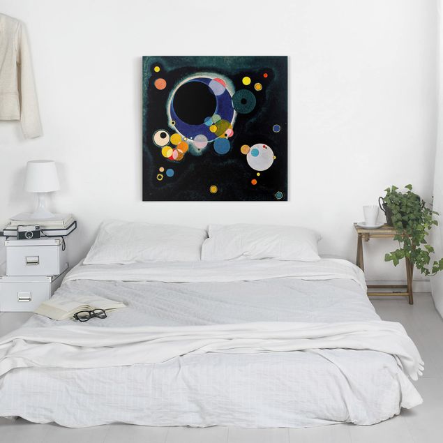 Canvas schilderijen Wassily Kandinsky - Sketch Circles