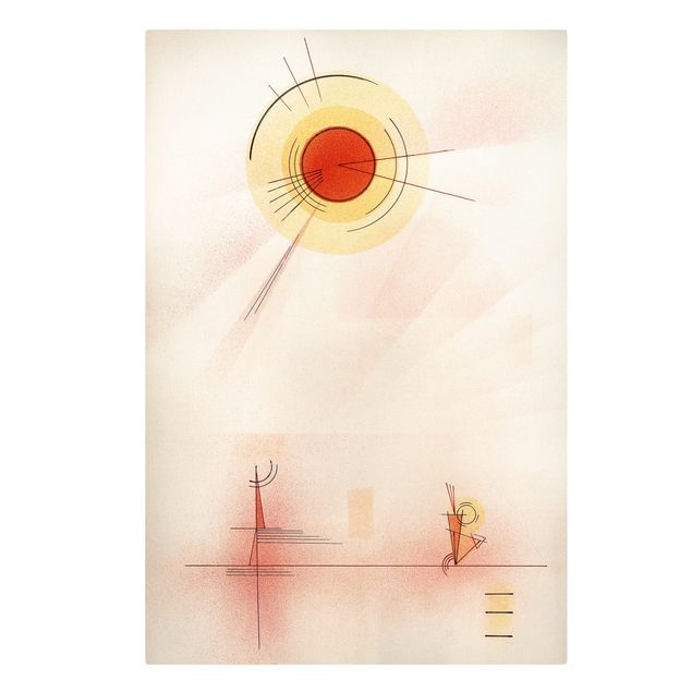 Canvas schilderijen Wassily Kandinsky - Rays