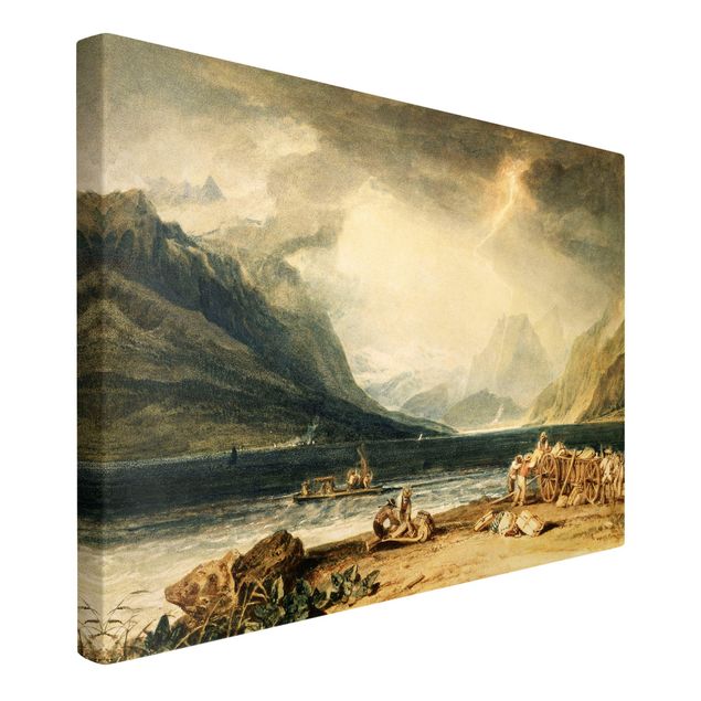 Canvas schilderijen William Turner - The Lake of Thun, Switzerland