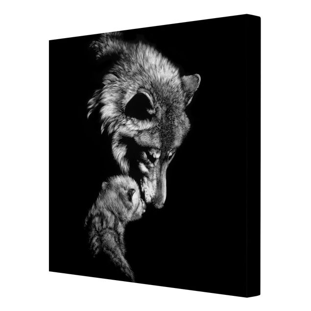Canvas schilderijen Wolf In The Dark