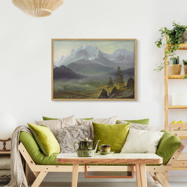 Ingelijste posters Albert Bierstadt - Mont Blanc