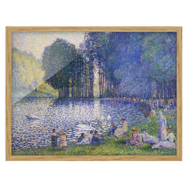 Ingelijste posters Henri Edmond Cross - The Lake In The Bois De Boulogne