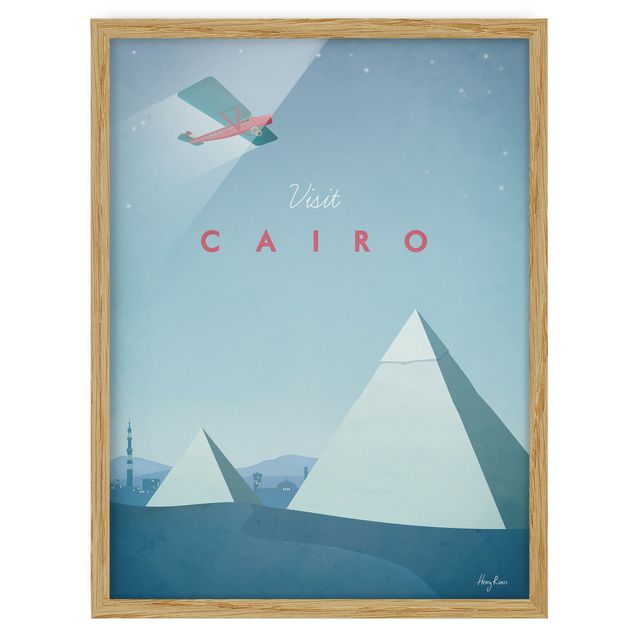 Ingelijste posters Travel Poster - Cairo