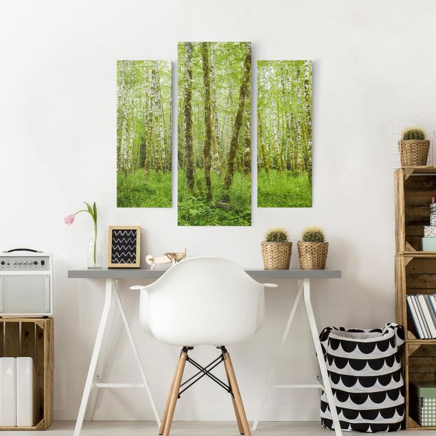 Canvas schilderijen - 3-delig Hoh Rainforest Olympic National Park