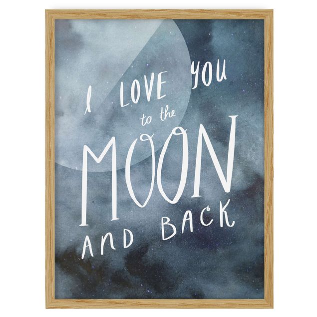 Ingelijste posters Heavenly Love - Moon