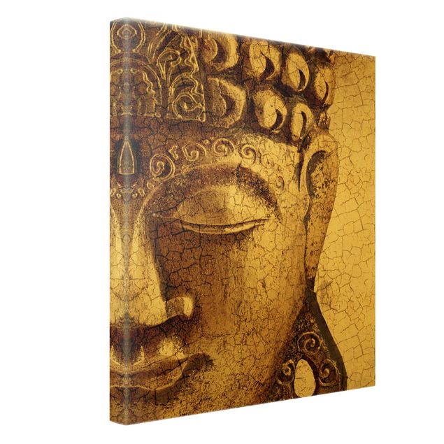 Canvas schilderijen - Goud Vintage Buddha