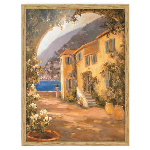 Ingelijste posters Italian Countryside - Floral Bow