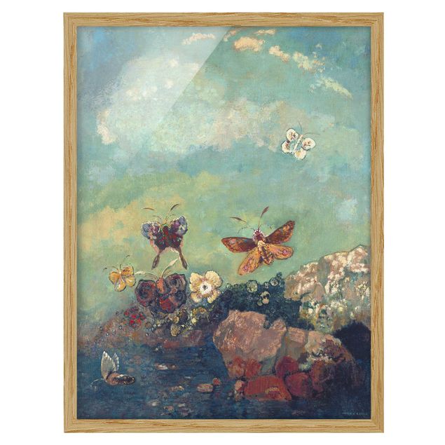 Ingelijste posters Odilon Redon - Butterflies
