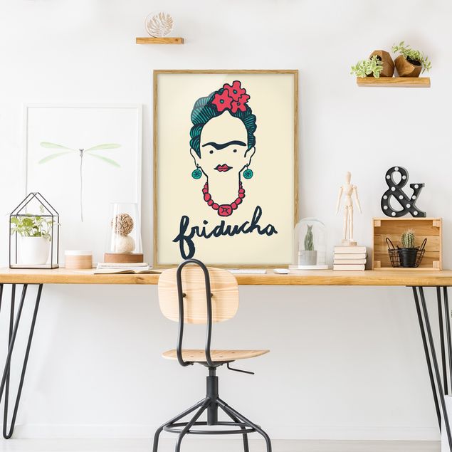Ingelijste posters Frida Kahlo - Friducha