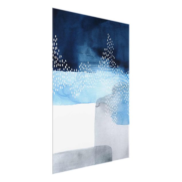 Glasschilderijen Abstract Waterfall