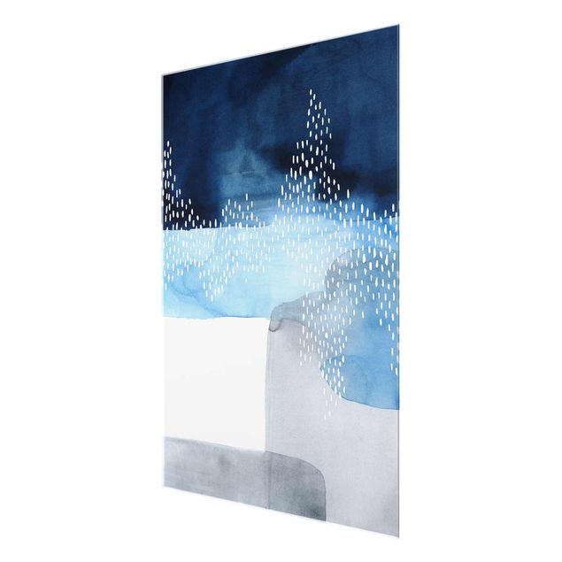 Glasschilderijen Abstract Waterfall