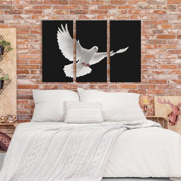 Canvas schilderijen - 3-delig Dove Of Peace