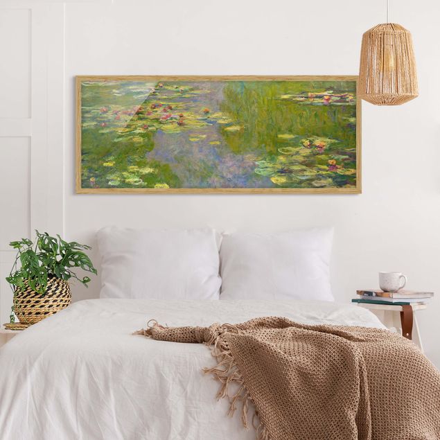 Ingelijste posters Claude Monet - Green Waterlilies