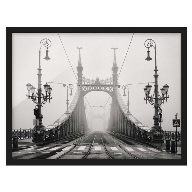 Ingelijste posters Bridge in Budapest