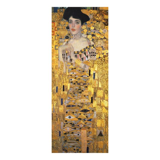 Glasschilderijen Gustav Klimt - Portrait Of Adele Bloch-Bauer I