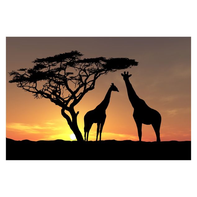 Fotobehang African Sunset