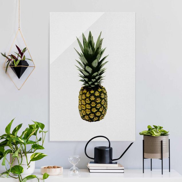 Glas Magnetboard Pineapple