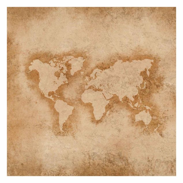 Fotobehang Antique World Map