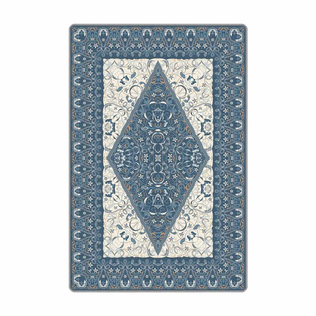 wasbare tapijten Arabian Rug In Blue
