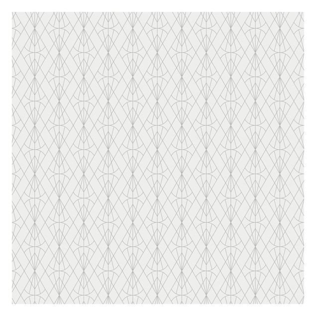 Fotobehang Art Deco Diamond Pattern In Gray XXL