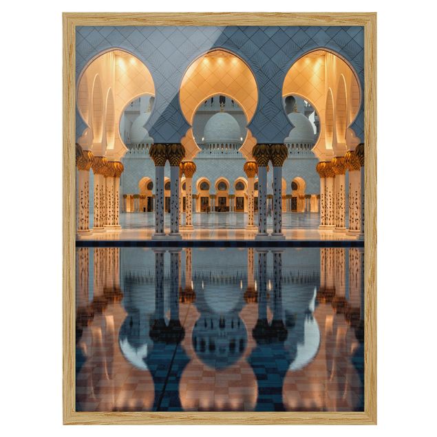 Ingelijste posters Reflections In The Mosque