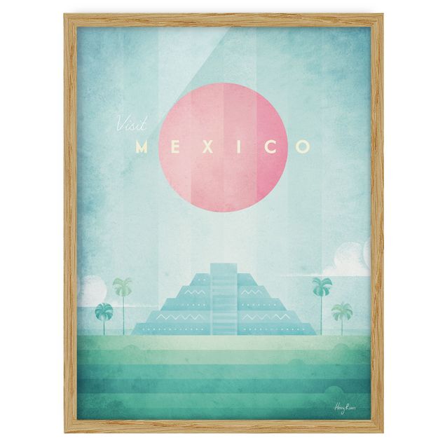 Ingelijste posters Travel Poster - Mexico