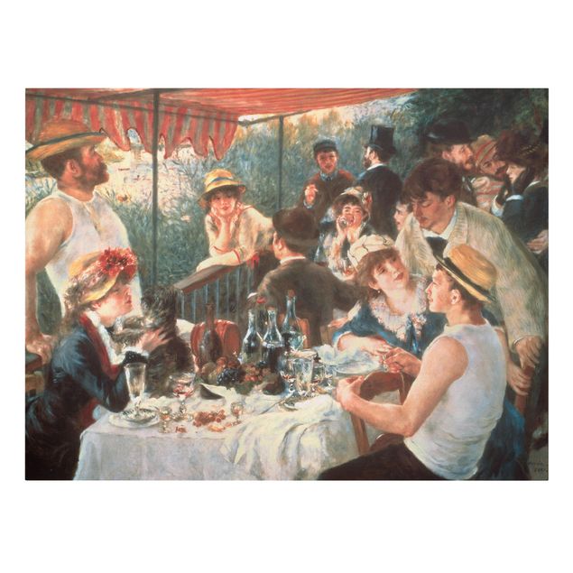 Canvas schilderijen Auguste Renoir - Luncheon Of The Boating Party