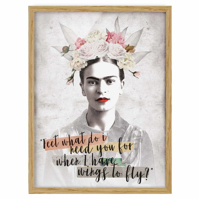 Ingelijste posters Frida Kahlo - Quote