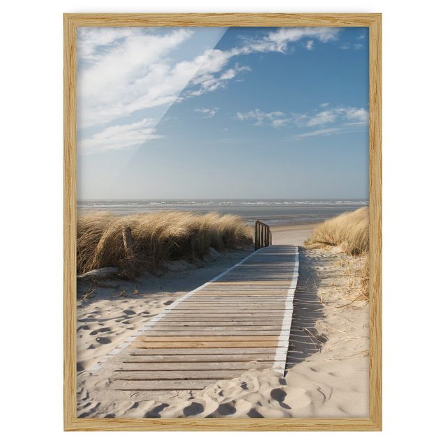 Ingelijste posters Baltic Sea Beach