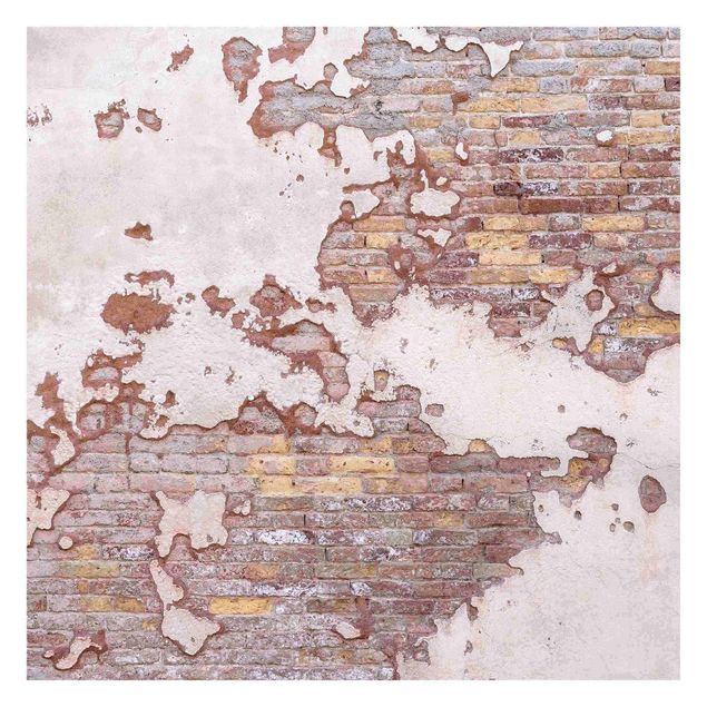 Fotobehang Brick Wall Rustic Shabby Plaster