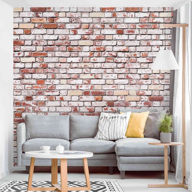 Fotobehang Brick Wall Shabby Rustic