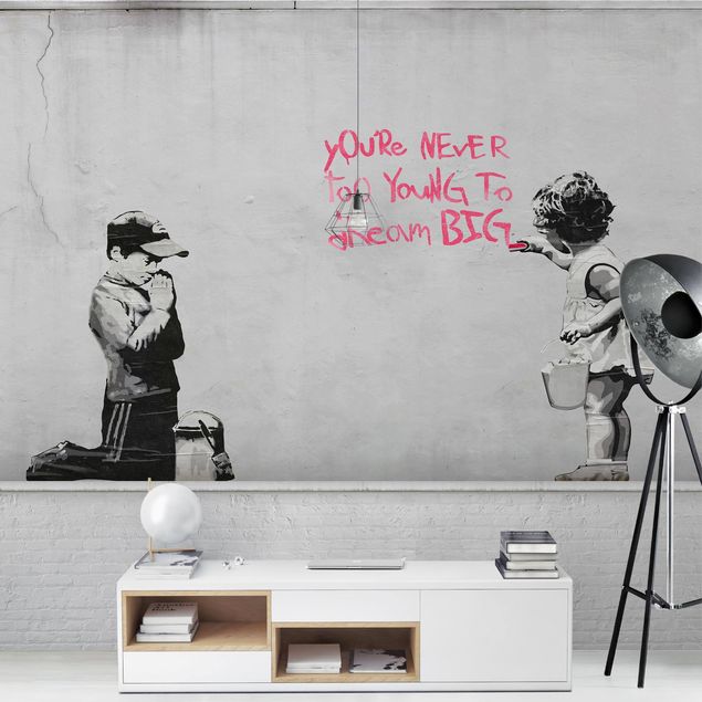 Fotobehang - Dream Big - Brandalised ft. Graffiti by Banksy