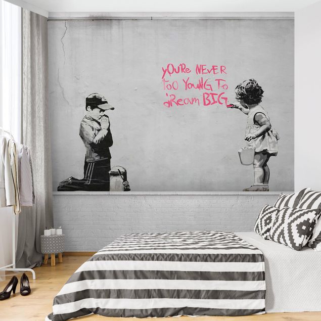Fotobehang - Dream Big - Brandalised ft. Graffiti by Banksy