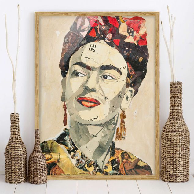 Ingelijste posters Frida Kahlo - Collage No.2