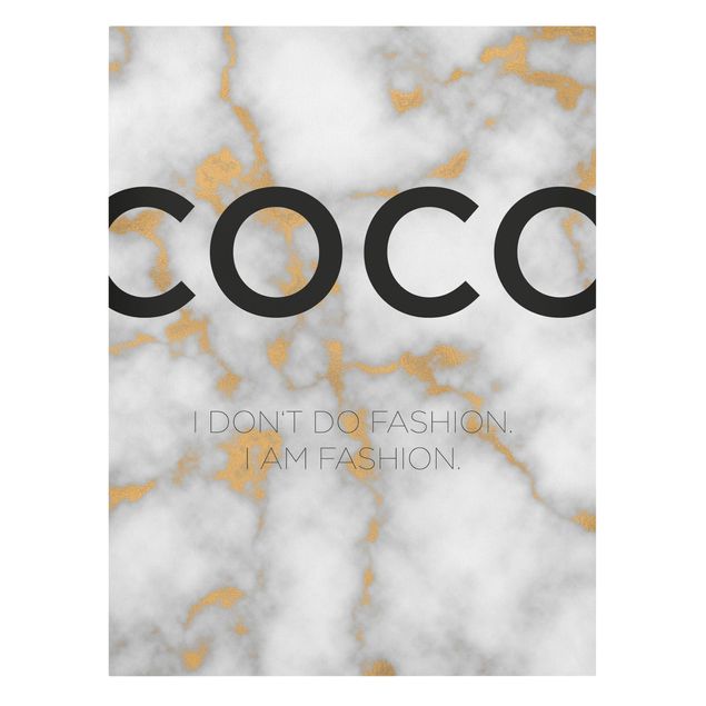 Canvas schilderijen Coco - I Dont Do Fashion