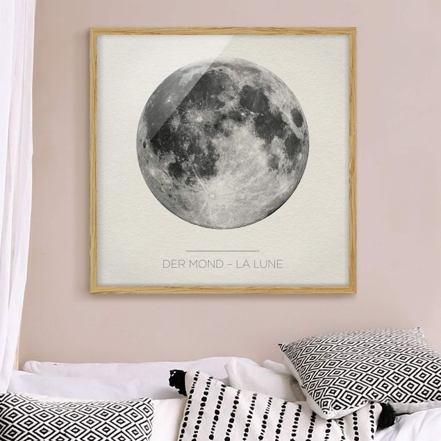 Ingelijste posters The Moon - La Lune