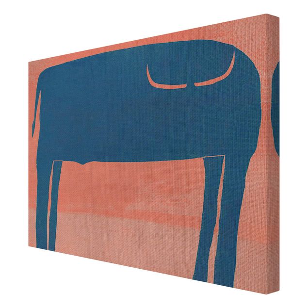 Canvas schilderijen Blue Bull