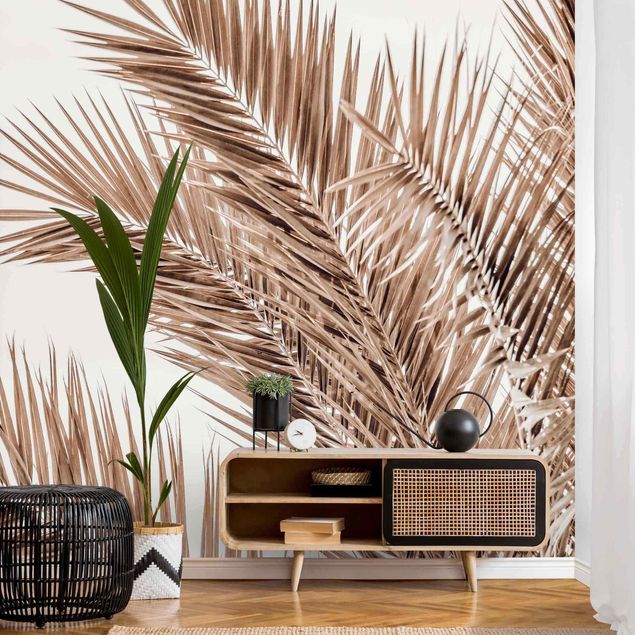 Fotobehang Bronze Coloured Palm Fronds