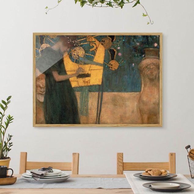 Ingelijste posters Gustav Klimt - Music